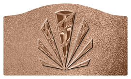 DASHELL-602-BZ-SH-BZ Bronze Sunburst Shimmer Bronze Background